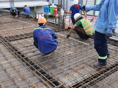 HƯỚNG DẪN QUY TRÌNH ĐỔ BÊ TÔNG CỘT DẦM SÀN